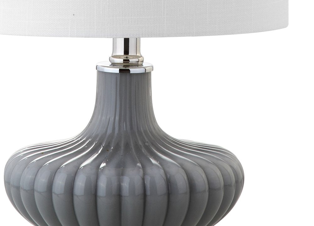 18" Clear Novelty Table Lamp With Drum Shade