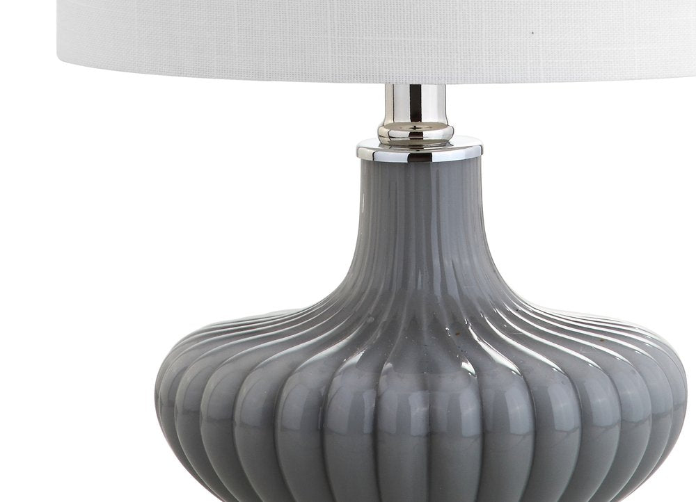 18" Clear Novelty Table Lamp With Drum Shade