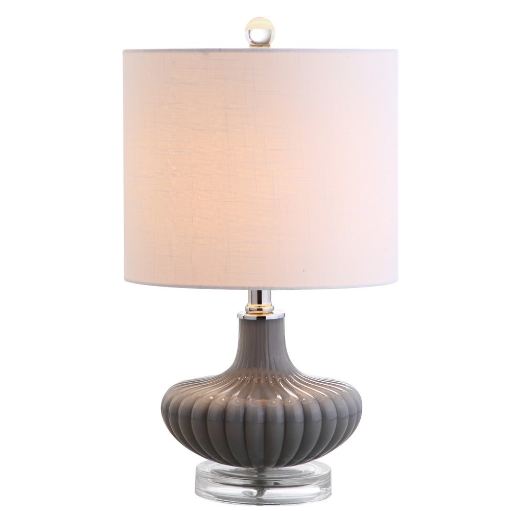 18" Clear Novelty Table Lamp With Drum Shade