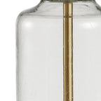 20" Gold Novelty Table Lamp With Globe Shade