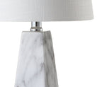 21" White Novelty Table Lamp With Empire Shade