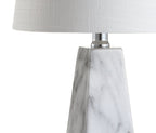 21" White Novelty Table Lamp With Empire Shade