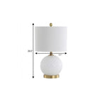 21" Gold Novelty Table Lamp With Globe Shade