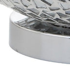 26" Silver Novelty Table Lamp With Drum Shade