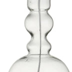 Set of Two 29" Clear Novelty Table Lamps With Drum Shades