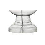 Set of Two 29" Clear Novelty Table Lamps With Drum Shades