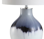 27" Silver Novelty Table Lamp With Globe Shade