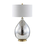 31" Gold Novelty Table Lamp With Globe Shade