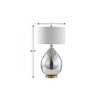 31" Gold Novelty Table Lamp With Globe Shade