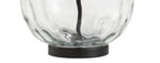 27" Black Globe Table Lamp With Globe Shade