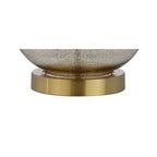 Set of Two 25" Gold Novelty Table Lamps With Drum Shades