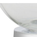 Set of Two 25" Silver Novelty Table Lamps With Drum Shades