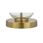 Set of Two 27" Gold Novelty Table Lamps With Drum Shades