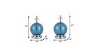 Set of Two 27" Silver Novelty Table Lamps With Drum Shades