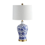 Set of Two 26" Gold Novelty Table Lamps With Globe Shades