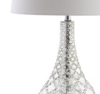 Set of Two 26" Silver Novelty Table Lamps With Drum Shades
