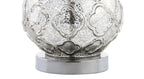 Set of Two 26" Silver Novelty Table Lamps With Drum Shades