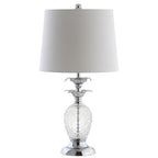 24" Silver Novelty Table Lamp With Drum Shade