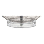 Set of Two 29" Clear Novelty Table Lamps With Drum Shades