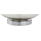 Set of Two 26" Silver Novelty Table Lamps With Drum Shades
