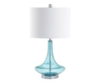 Set of Two 26" Silver Novelty Table Lamps With Drum Shades