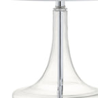 Set of Two 26" Silver Novelty Table Lamps With Drum Shades
