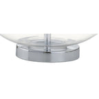 Set of Two 26" Silver Novelty Table Lamps With Drum Shades