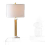 27" Gold Novelty Table Lamp With Drum Shade
