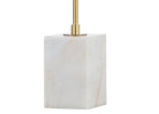 26" White Arched Lamp With Novelty Shade