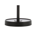 25" Black Table Lamp With Globe Shade