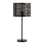 25" Black Table Lamp With Globe Shade