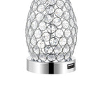 Set of Two 22" Silver Gourd Table Lamps With Empire Shades
