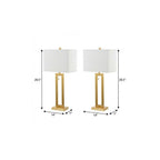 Set of Two 29" Gold Table Lamps With Shades