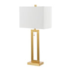 Set of Two 29" Gold Table Lamps With Shades
