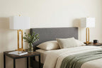 Set of Two 29" Gold Table Lamps With Shades