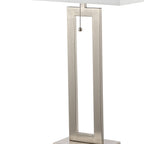 Set of Two 29" Nickel Table Lamps With Shades