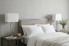 Set of Two 29" Nickel Table Lamps With Shades