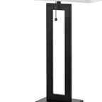 Set of Two 29" Black Table Lamps With Shades