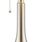 Set of Two 24" Nickel Gourd Table Lamps With Drum Shades