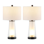 Set of Two 26" Antiqued Bronze Lighthouse Table Lamps With Drum Shades