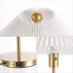21" Gold Table Lamp With Empire Shade