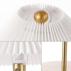 21" Gold Table Lamp With Empire Shade