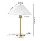 21" Gold Table Lamp With Empire Shade