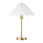 21" Gold Table Lamp With Empire Shade