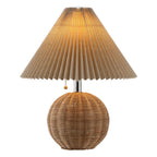 17" Clear Round Table Lamp With Empire Shade