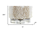 29" Clear Novelty Table Lamp With Drum Shade