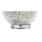24" Off White Seashell Table Lamp With White Drum Shade