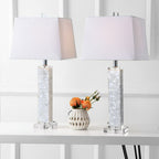 Set of Two 29" Clear Novelty Table Lamps With Shades