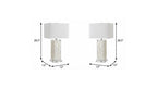 Set of Two 29" Clear Novelty Table Lamps With Shades