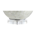 24" Clear Globe Lamp Base With Drum Shade